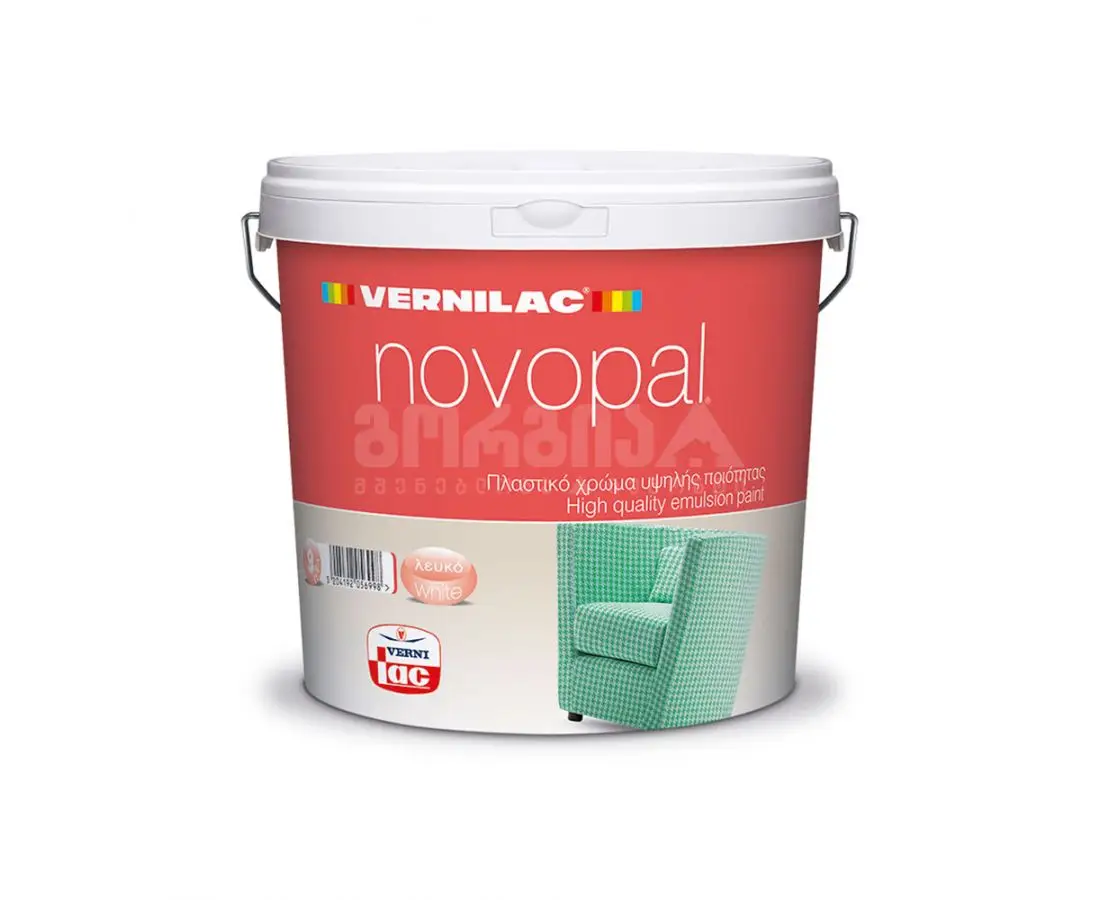 წყალემულსია NOVOPAL No.8580  0.75 ლ. — ინტერიერის საღებავი